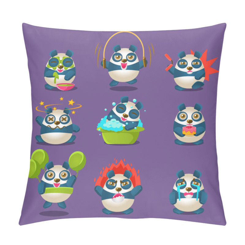 Personality  Cute Panda Emotions  Pillow Covers