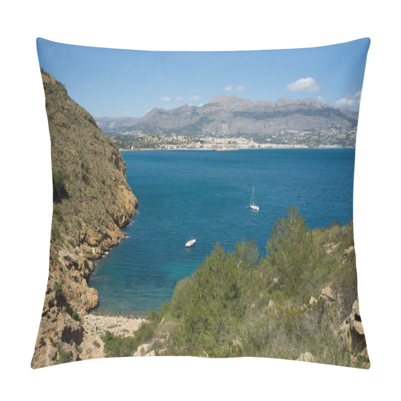 Personality  Recreational Boats In Altea Bay Pillow Covers