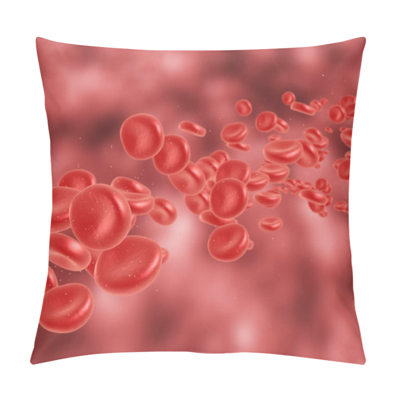 Personality  Red Blood Cell Flowing Pillow Covers