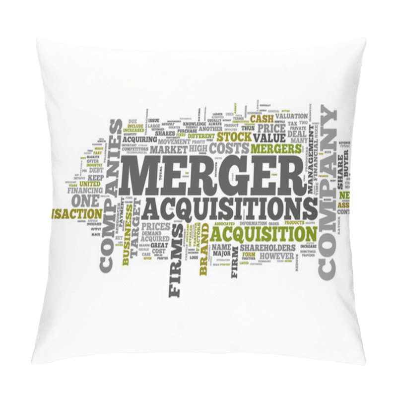 Personality  Word Cloud Merger & Acquisitions Pillow Covers