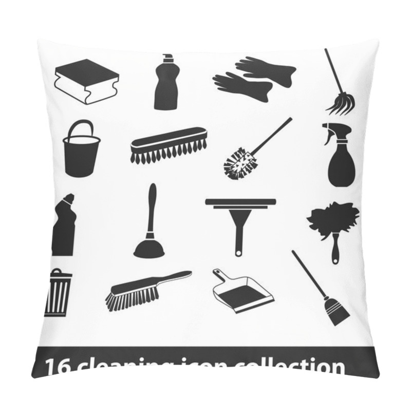 Personality  Cleaning Icons Pillow Covers