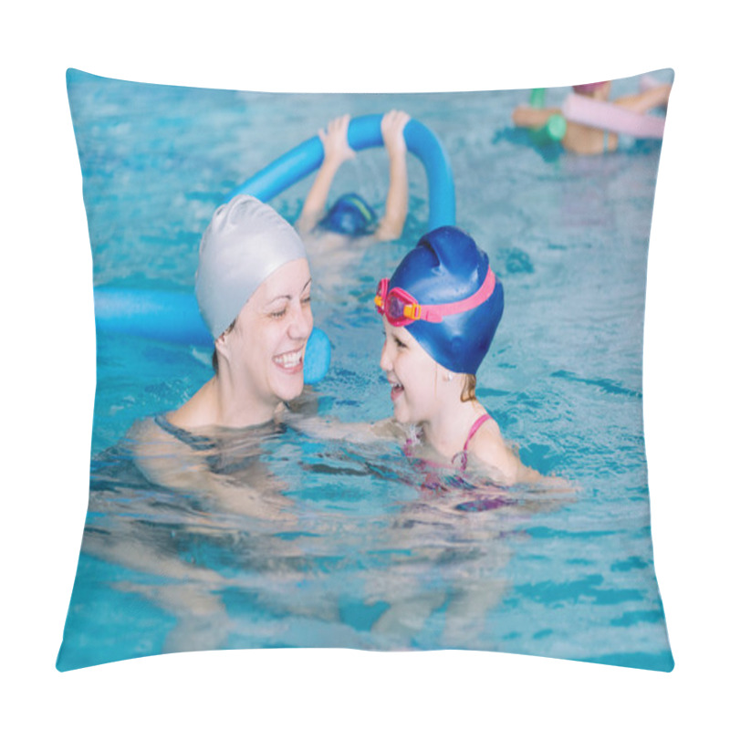 Personality  Swimming Lesson For Children Pillow Covers