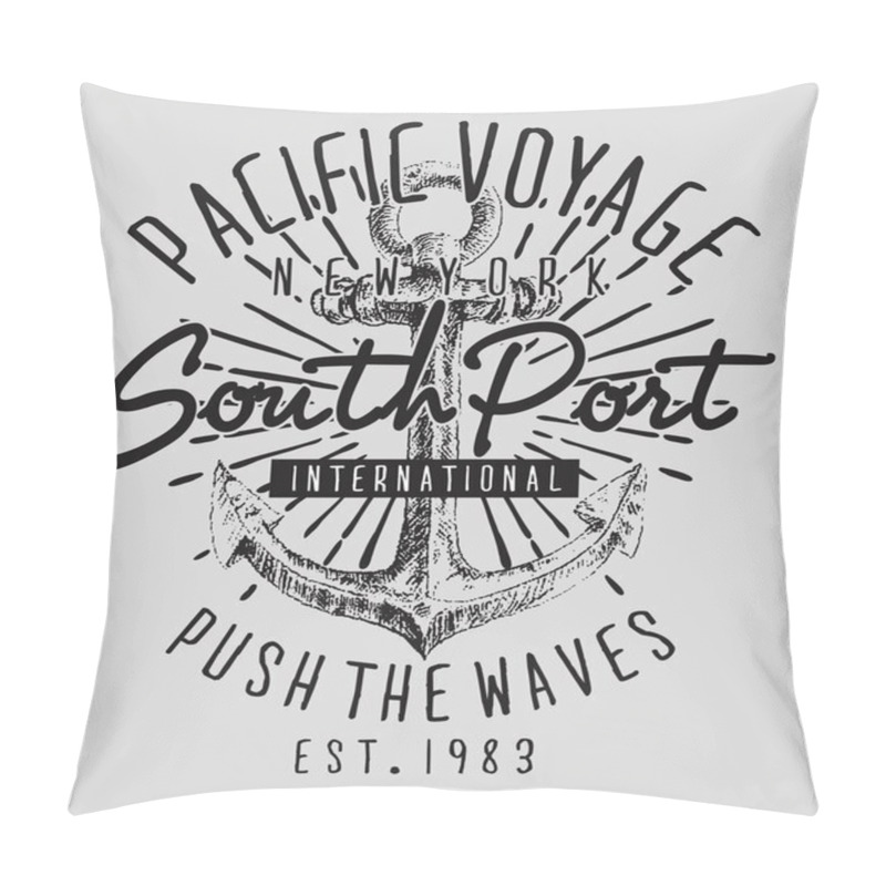 Personality  Anchor Doodle Vector Pillow Covers