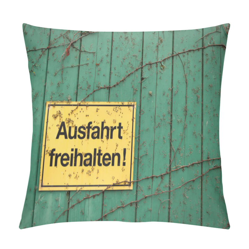 Personality  Yellow Sign With The German Inscription For 