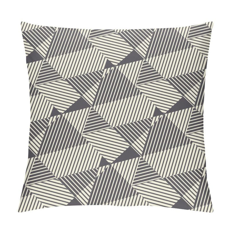 Personality  Black And White Modern Geometric Seamless Pattern. Pillow Covers