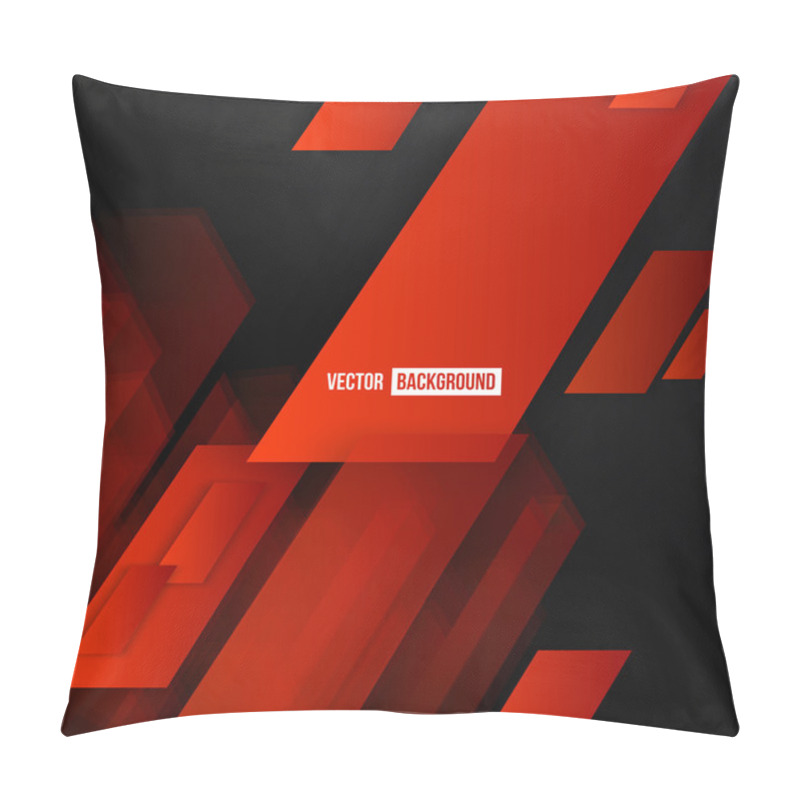 Personality  Vector Abstract Geometric Shape From Red  Pillow Covers