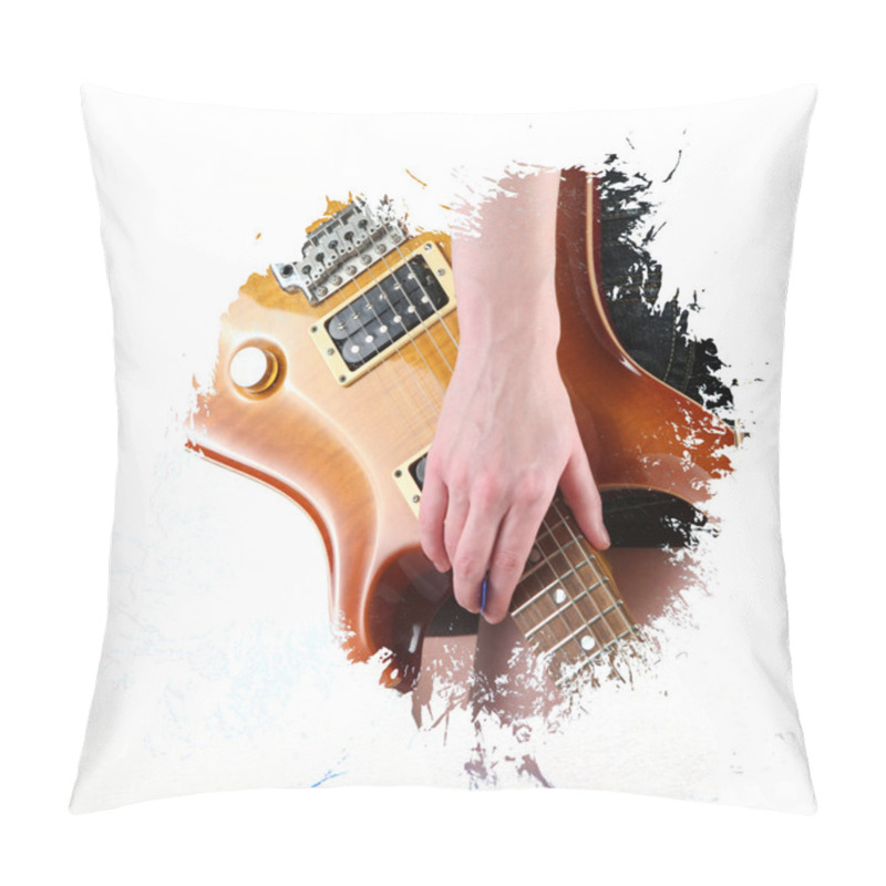 Personality  Grunge Guitar Background Pillow Covers