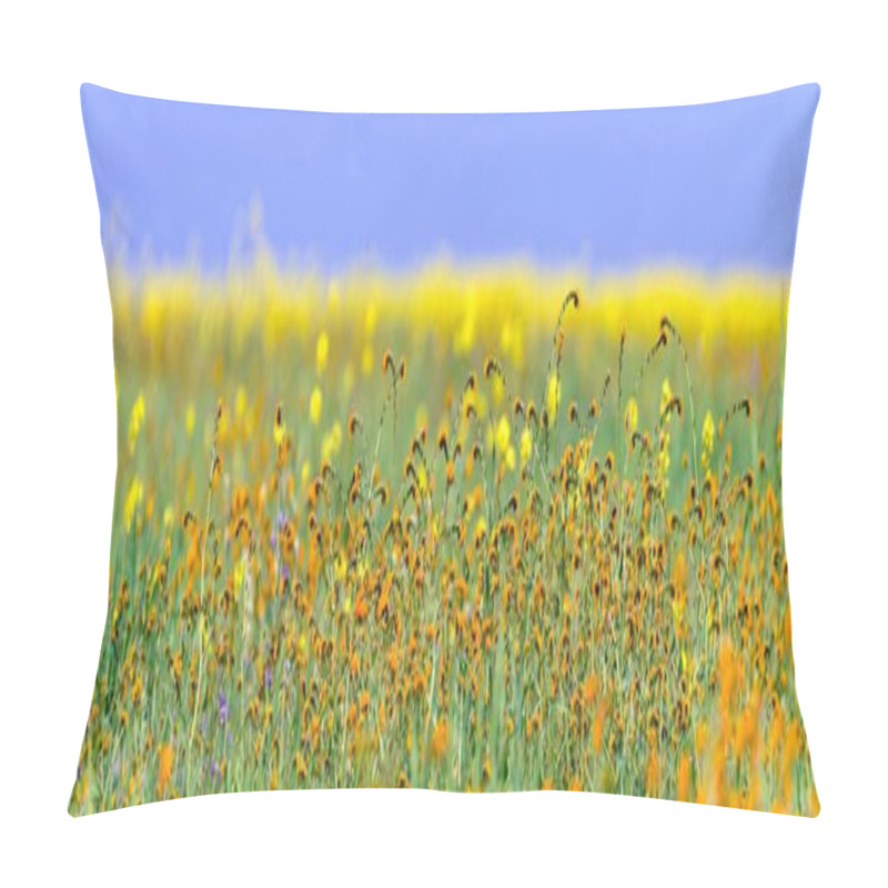 Personality  Blooming Beauty: Captivating 4K Ultra HD Picture Of Early Spring Blossom Field In Arvin, California Pillow Covers