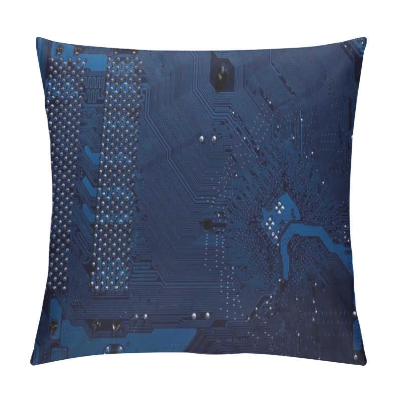 Personality  Selective Focus Of Computer Motherboard Elements Pillow Covers