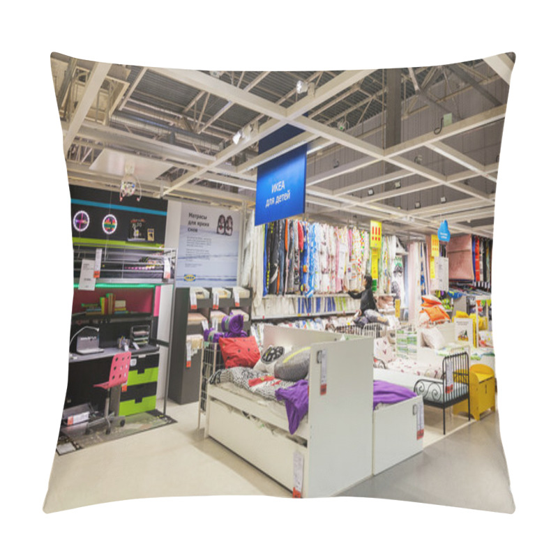 Personality  Interior Of The IKEA Samara Store. IKEA Is The World's Largest F Pillow Covers