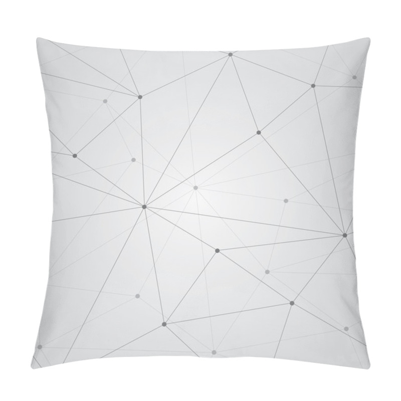 Personality  Abstract Vector Background, Geometry Wallpaper, Triangles, Lines And Points  Pillow Covers