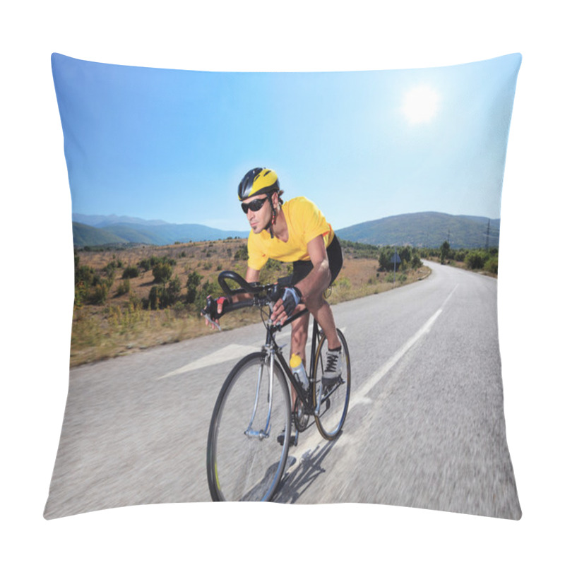 Personality  Cyclist Riding Bike Pillow Covers