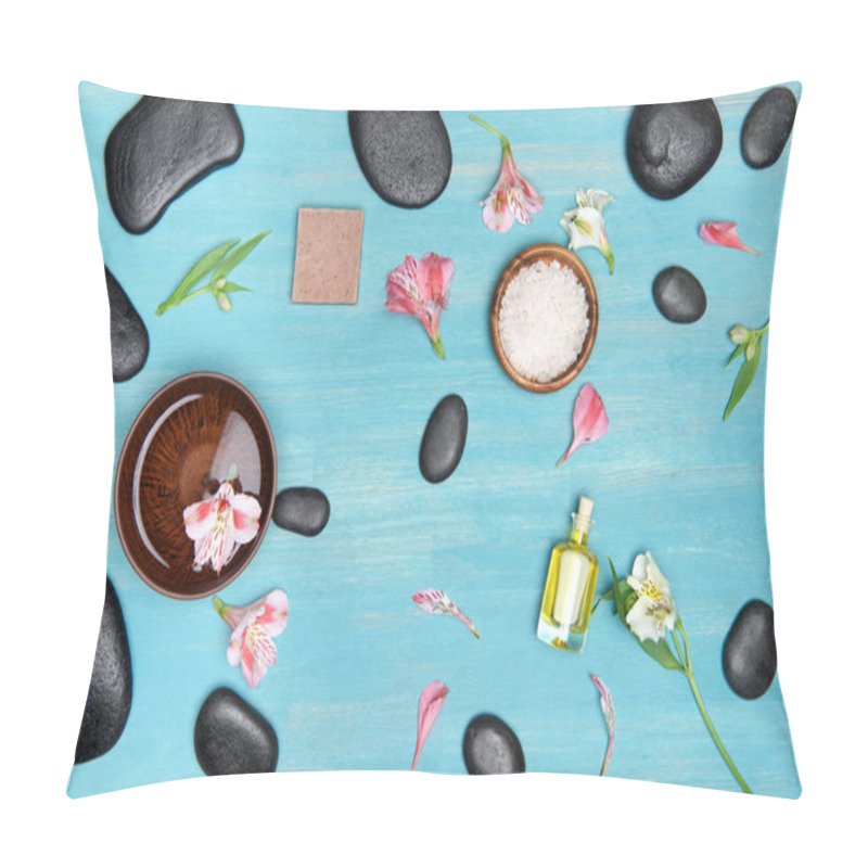 Personality  Spa Stones And Orchids  Pillow Covers