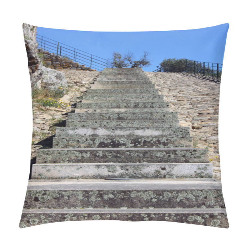 Personality  Detail Of A Stone Stairway Pillow Covers