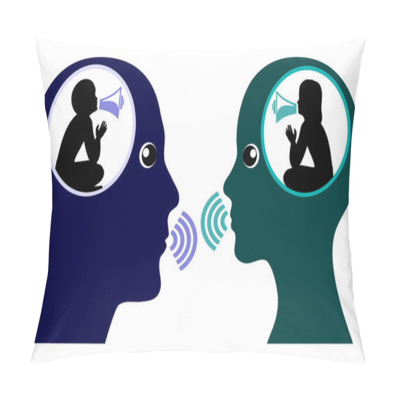 Personality  Inner Child Messing Up Relationship Pillow Covers