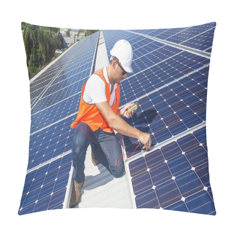 Personality  Solar Panels With Technician Pillow Covers