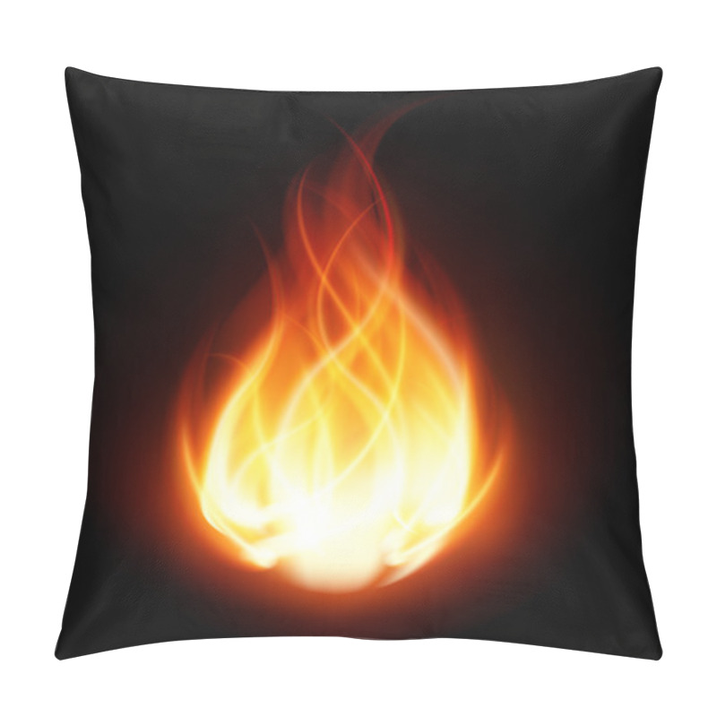 Personality  Fire Ball Flame Burn Pillow Covers