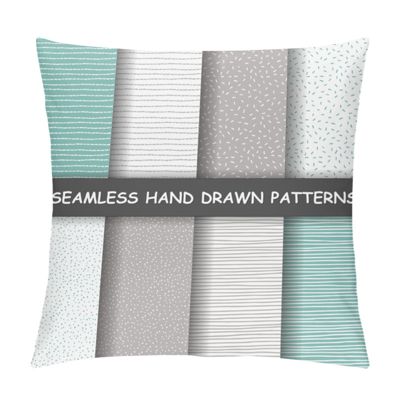 Personality  Seamless Hand Drawn Patterns.  Pillow Covers