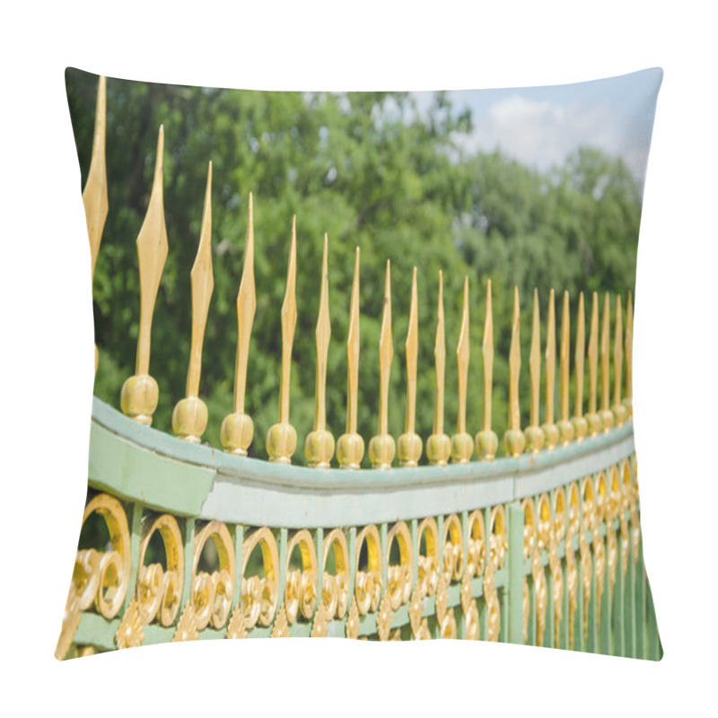 Personality  A Metal Fence Of The 18th Century In Potsdam, Brandenburg, Germa Pillow Covers