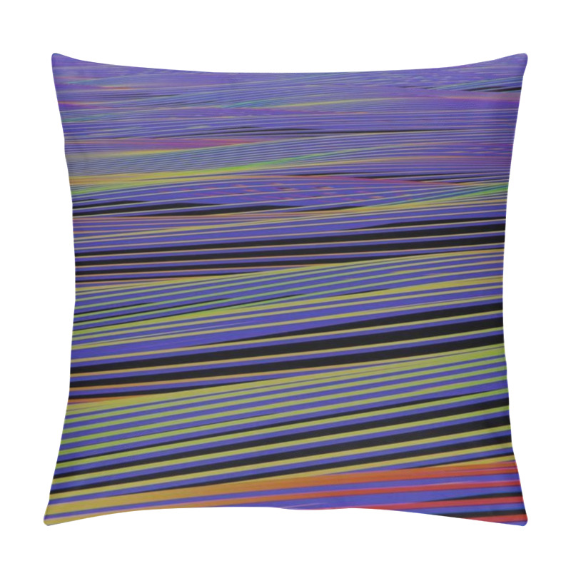 Personality  Vibrant Abstract Lines With Gradient Motion Flow Pillow Covers