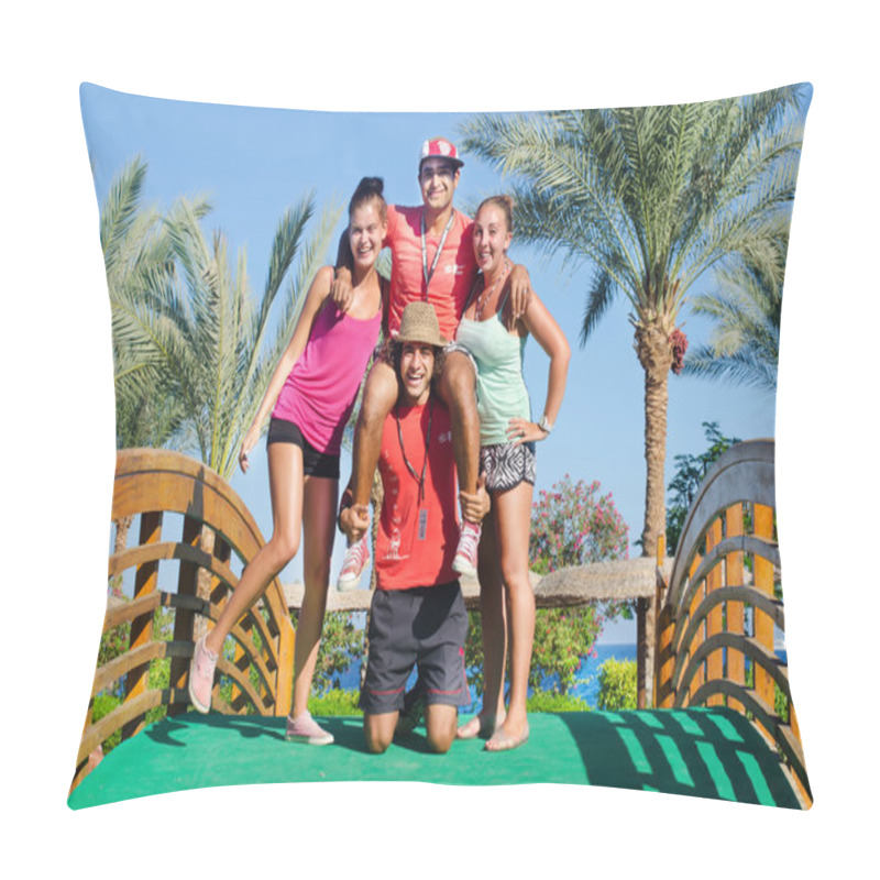 Personality  Smiles , Emotions Youth Groups . Animation Team Pillow Covers