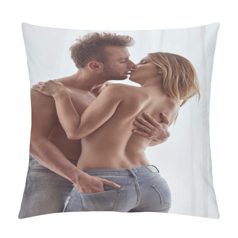 Personality  Couple During Foreplay Pillow Covers