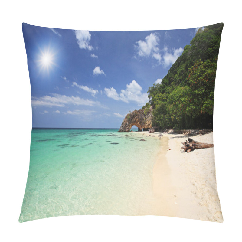 Personality  Tropical Beach And Natural Stone Arch, Thailand Pillow Covers