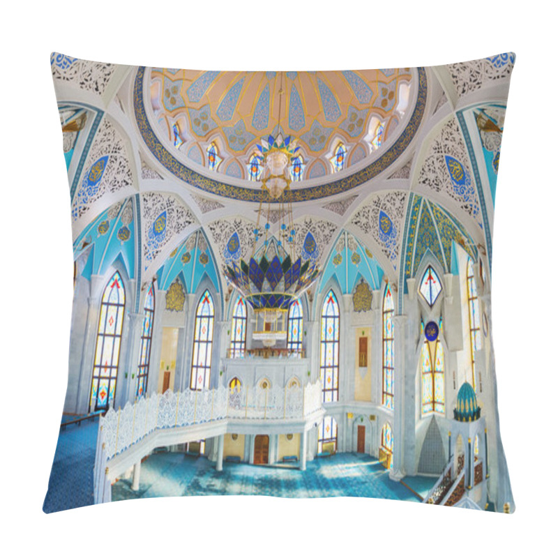 Personality  Interior Inside Of Kul Sharif Mosque At Kazan City. Russia, Republic Of Tatarstan Pillow Covers