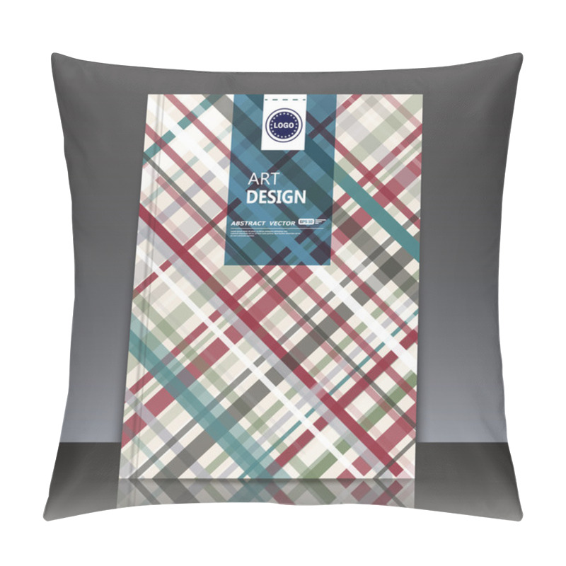 Personality  Abstract Composition, Square Blocks Text Frame Surface Icon, Logo Sign, Chequered A4 Brochure Title Sheet, Patent, Creative Figure Construction, Flier, Headline Elements, Minimalistic Firm Banner Form Image, Fashionable EPS10 Vector Illustration Pillow Covers