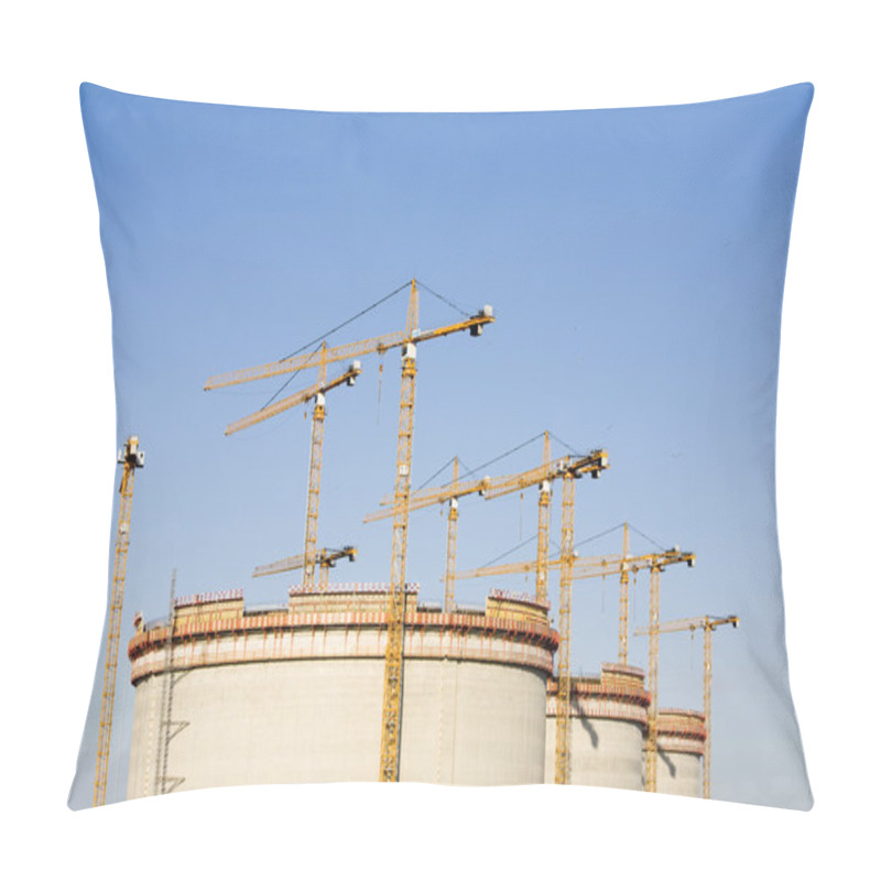 Personality  Construction Site Of An Oil Storage In The Port Of Rotterdam, The Netherlands Pillow Covers