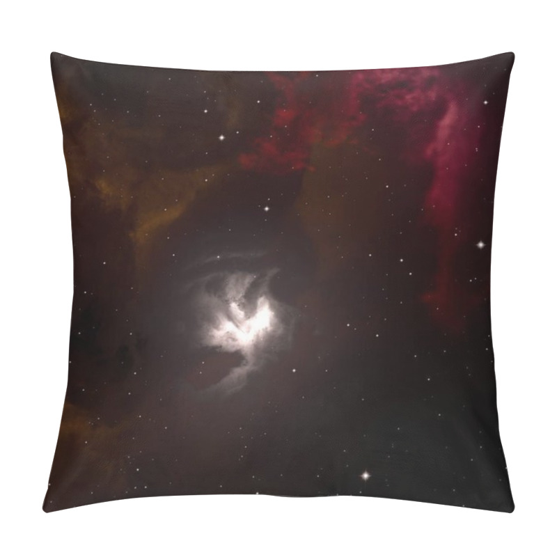 Personality  Deep Space Star Field. Universe Filled With Stars And Gas. Far Distant Cosmos Illustration. Pillow Covers