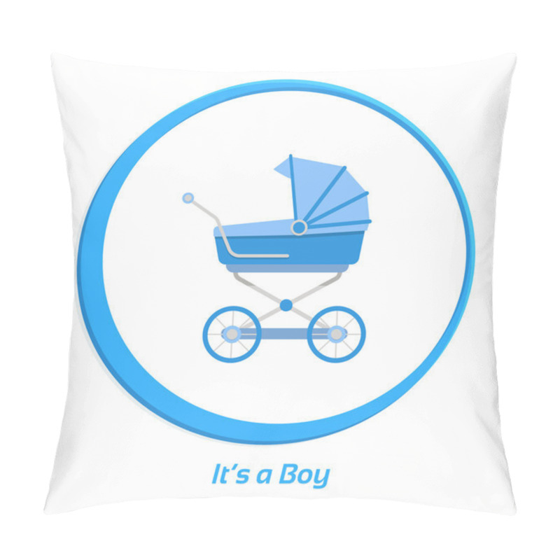 Personality  Its A Boy. Flat Vector Illustration For Your Design. Pillow Covers