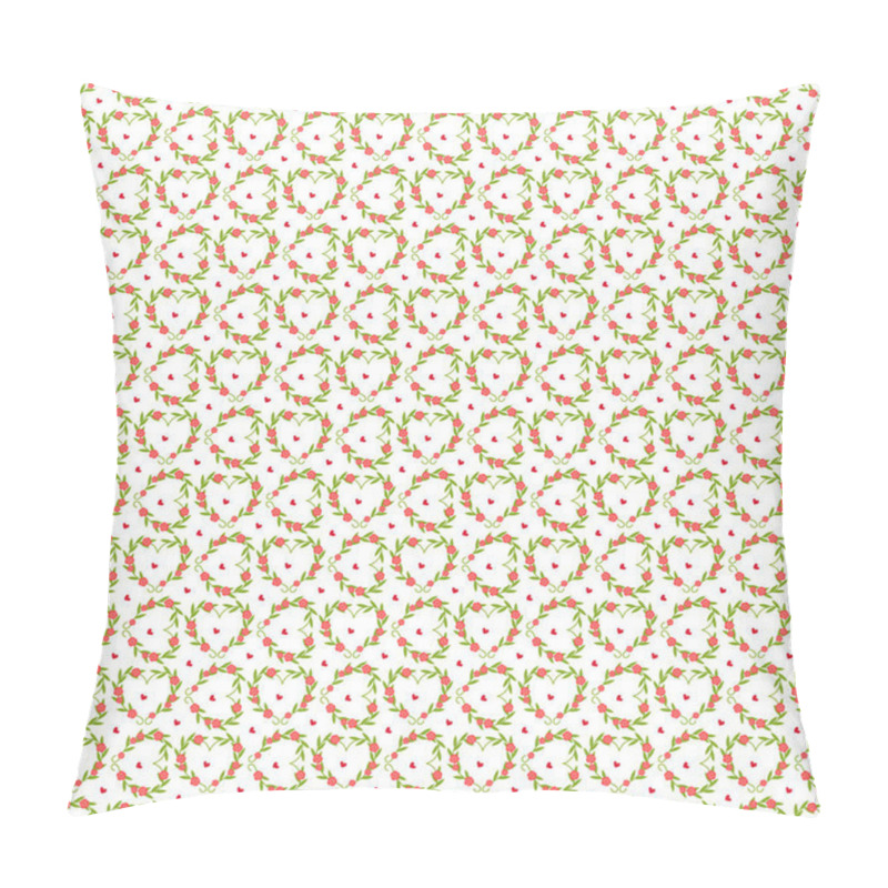 Personality  Vibrant Botanical-themed Seamless Pattern Featuring Delicate Red Berries And Green Leafy Branches, Perfect For Holiday Designs, Invitations, And Textile Printing. The Repeating Design Creates A Captivating And Cohesive Artistic Style. Pillow Covers