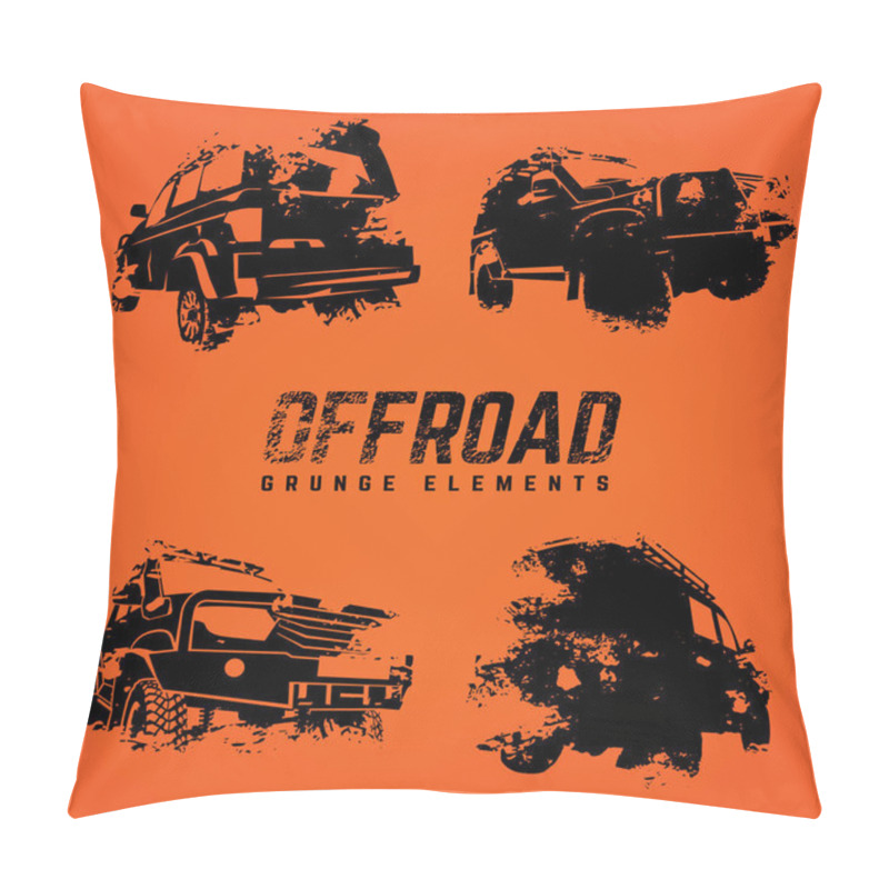 Personality  Off-road Logo Elements Set Pillow Covers