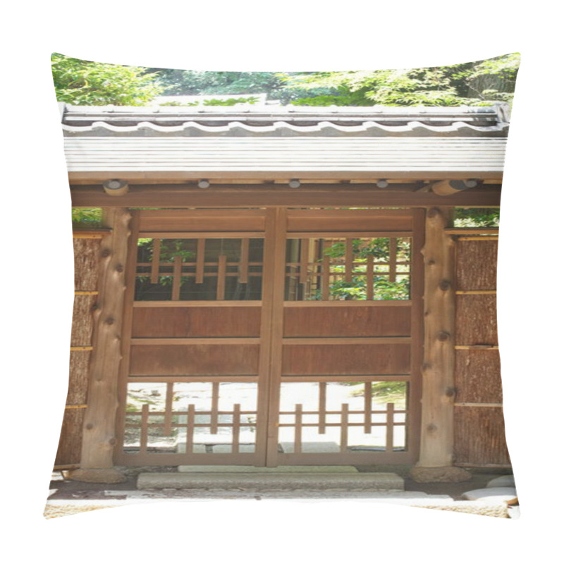 Personality  Old Door House At Japanese  Pillow Covers