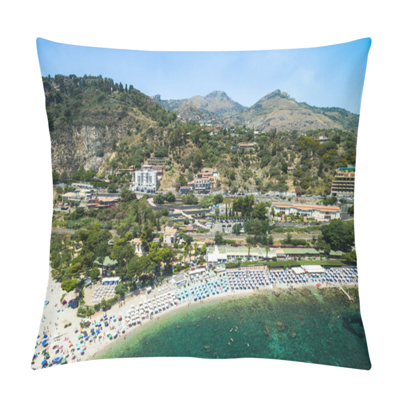 Personality  Beach And Island Isola Bella At Taormina Pillow Covers