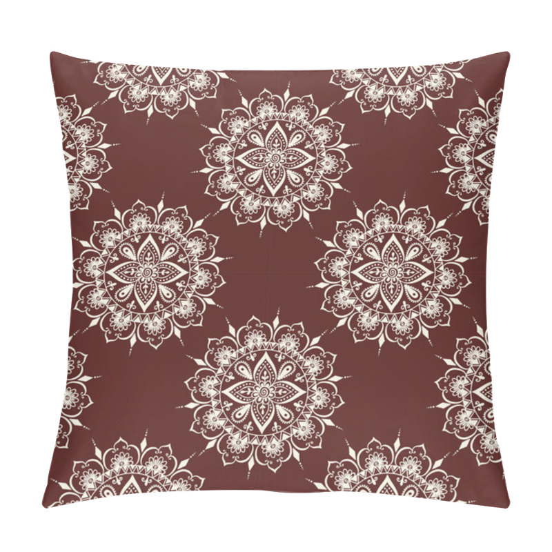 Personality  Mehendi Pattern Illustration Pillow Covers