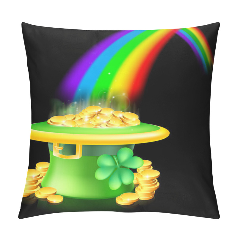 Personality  Gold At The End Of The Rainbow Pillow Covers