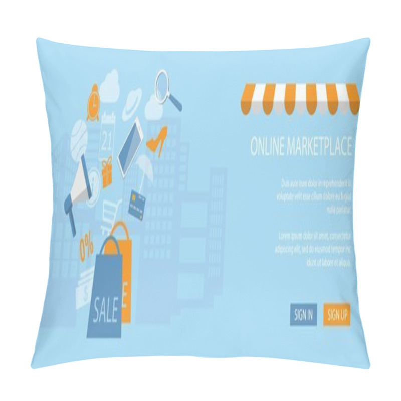 Personality  Design For Website Of Shop, Store Online Pillow Covers