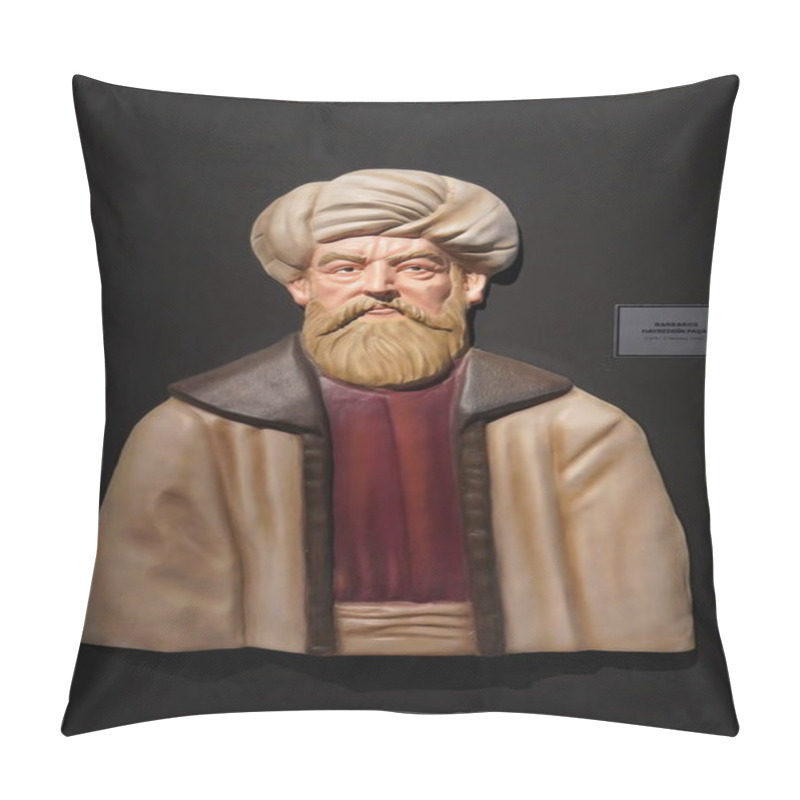 Personality  Manzikert, Turkey, July, 30, 2024, Journey Through Turkish History: From Central Asia To Modern Times, Exploring Symbols, Artifacts, And Key Moments At Mu Malazgirt Turkish History Museum. Pillow Covers