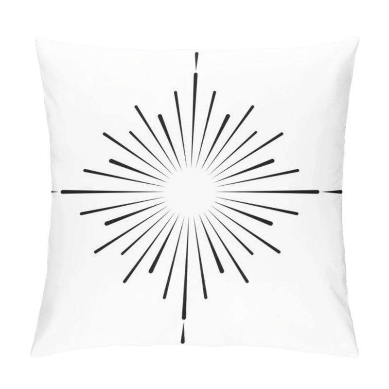 Personality  Burst Frame Isolated Background Pillow Covers