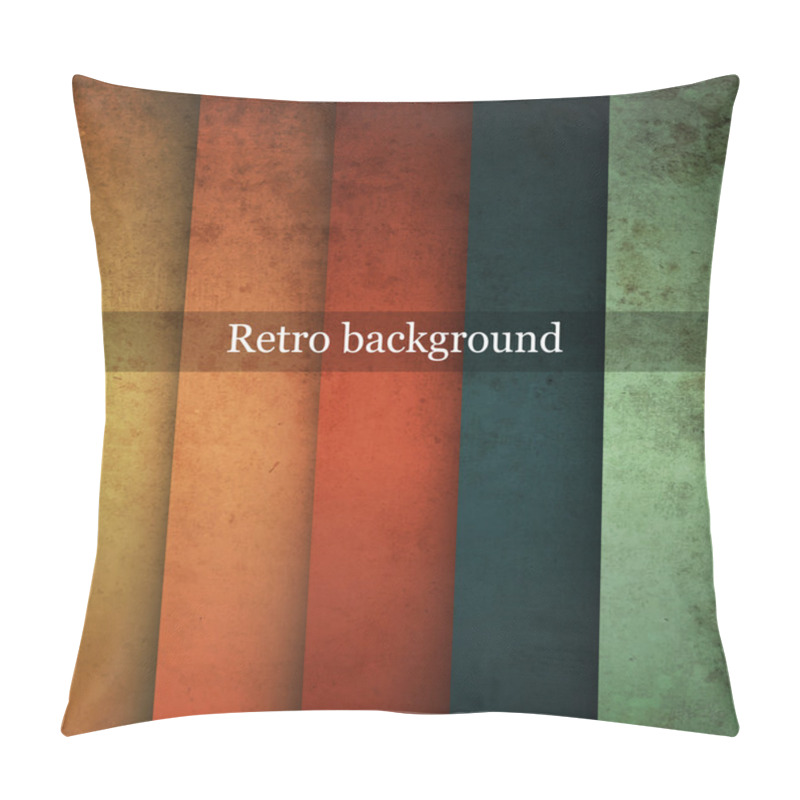 Personality  Grungy Retro Background. Vector Illustration. Pillow Covers