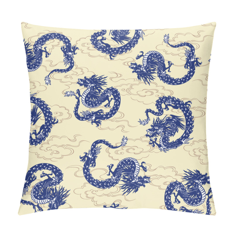 Personality  Japanese Dragon Is Seamless Pillow Covers