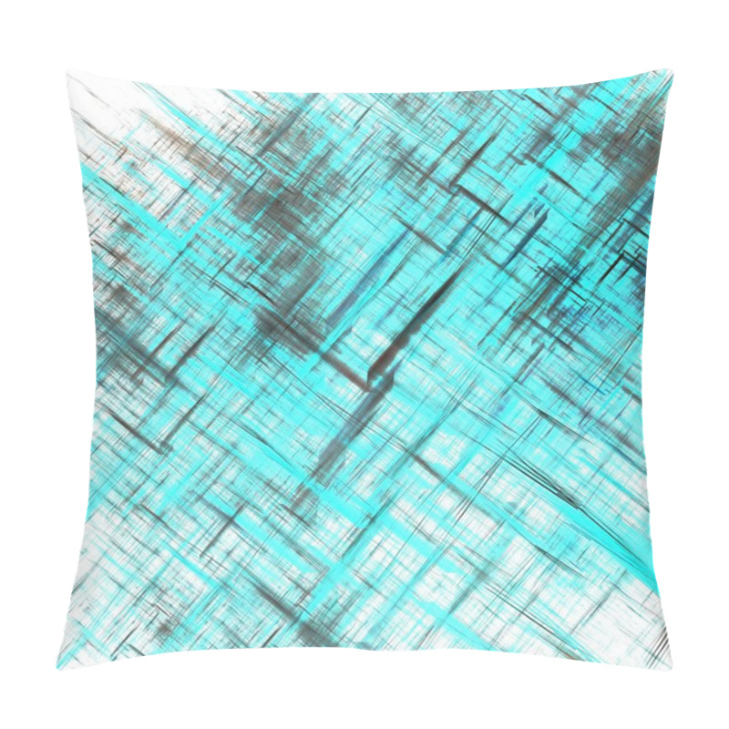 Personality  Abstract Lines Cool Blue Pillow Covers