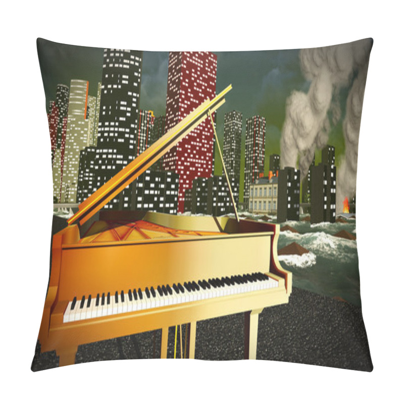 Personality  Piano As A Symbol Of Defiance Pillow Covers