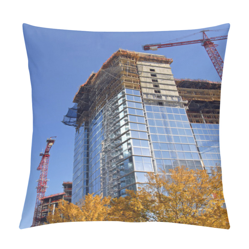 Personality  Skyscraper Construction Pillow Covers