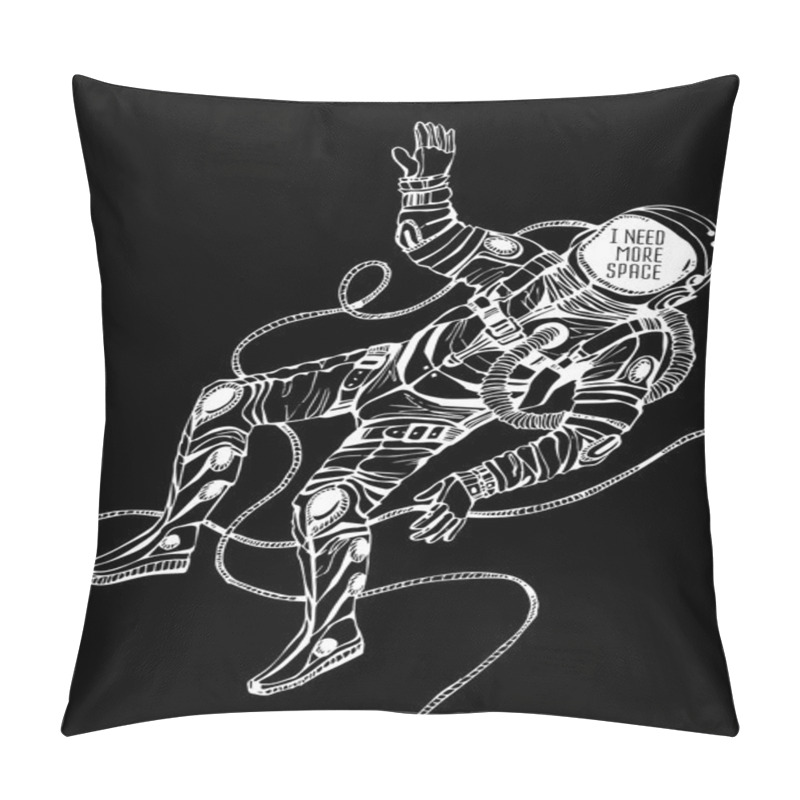 Personality  Space Concept With Astronaut Pillow Covers