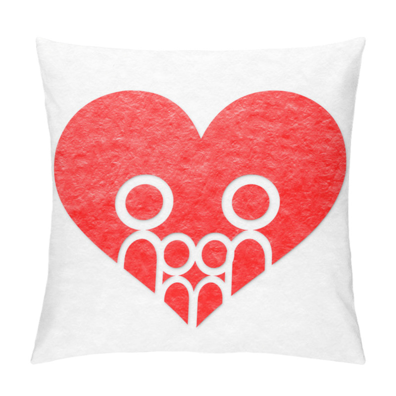 Personality  Family And Heart Background Pillow Covers