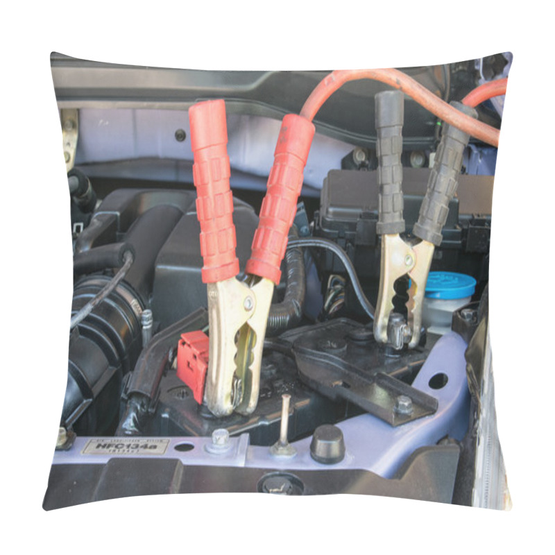 Personality  Car Battery Charging Pillow Covers