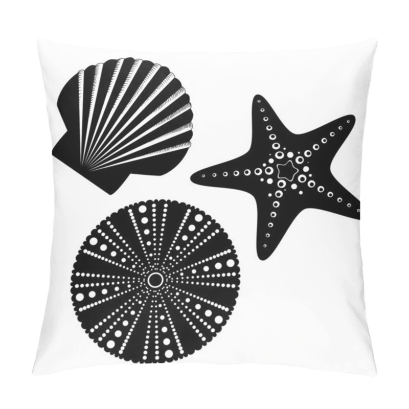 Personality  Sea Life Silhouettes Set Pillow Covers